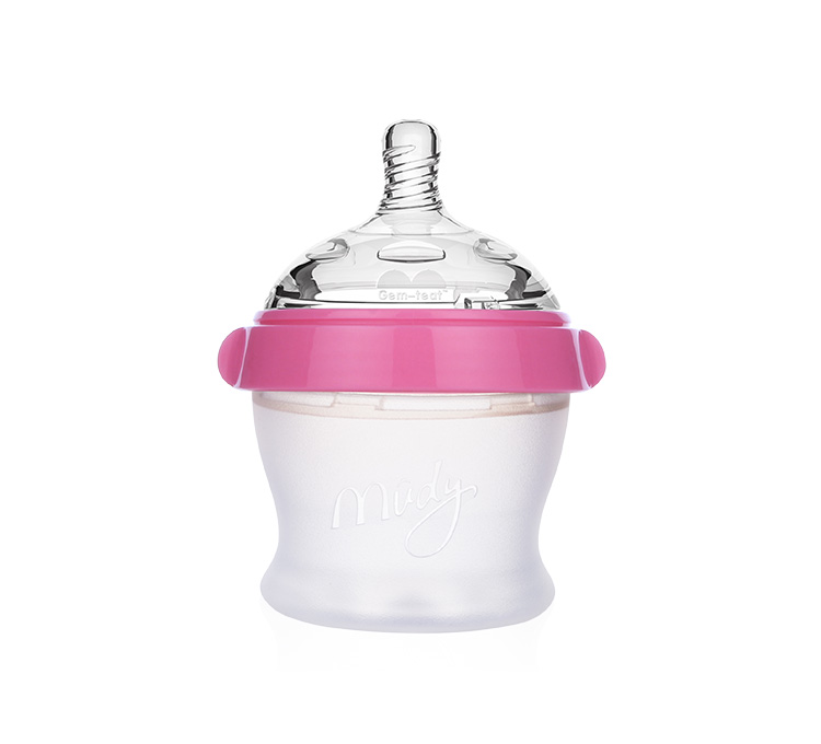 Wide caliber star diamond silicone baby bottle 120ML