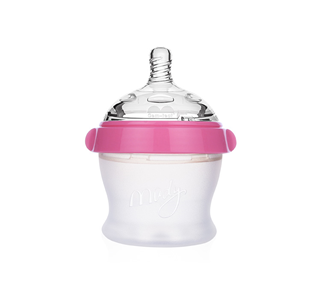 Wide caliber star diamond silicone baby bottle 120ML