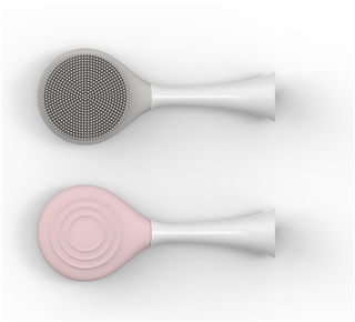 Cleansing brush grey + - Pink - Large